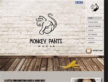 Tablet Screenshot of monkeypants.com.au